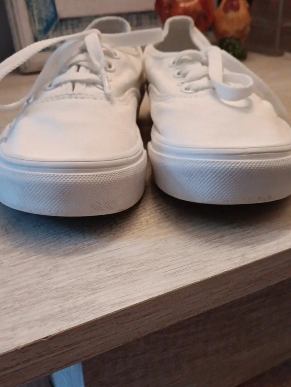 Vans Authentics White Low-Top Canvas Sneakers